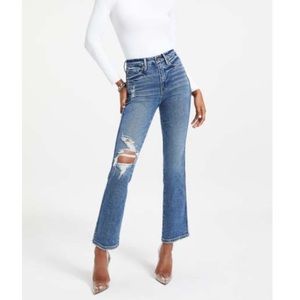Good American Good Curve Straight Blue312 Jeans